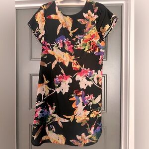 Black Flowered Dress